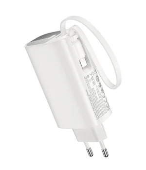 Портативное ЗУ Power Bank Hoco J148 Handy PD20W with cable 5000 mAh White Портативное ЗУ Power Bank Hoco J148 Handy PD20W with cable 5000 mAh White