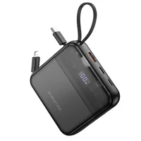 Портативное ЗУ Power Bank BOROFONE BJ64 Distinct 22.5W+PD20W with cable 10000 mAh Black