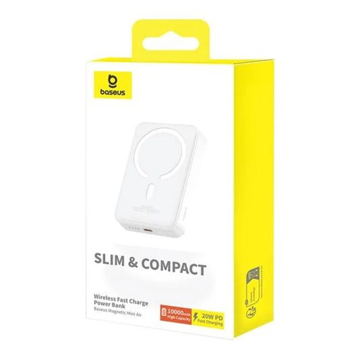 Портативное ЗУ Power Bank Baseus Magnetic Mini Air 20W c БЗУ 10000 mAh P10059001313 Stellar White