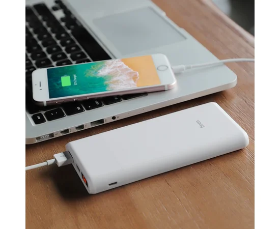 Портативний зарядний пристрій Power Bank Hoco B35C Entrourage 12000 mAh Білий