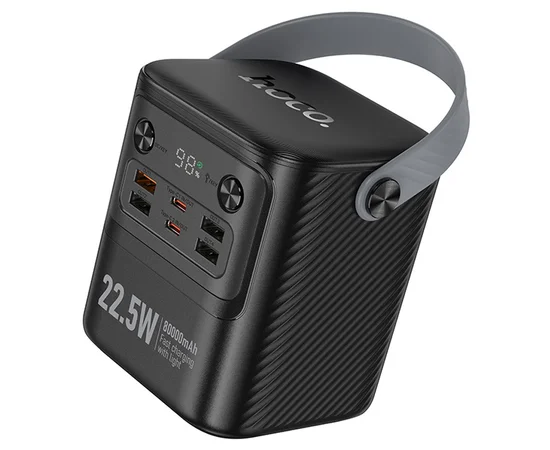 Портативное ЗУ Power Bank Hoco J152 Tough 22.5W+PD20W 80000 mAh Black