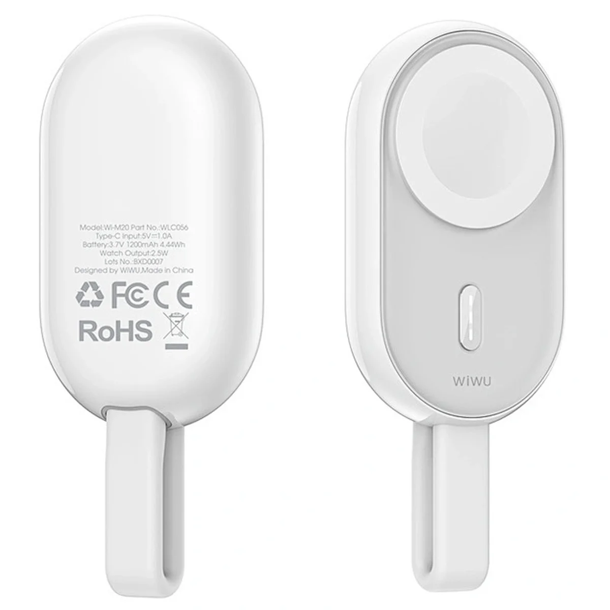 Портативное зарядное устройство Power Bank WIWU Wi-M20 For Apple Watch 1200 mAh White