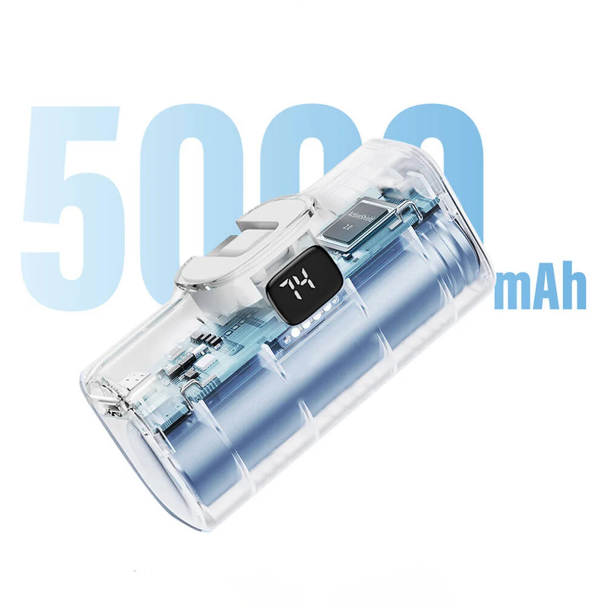 Портативное ЗУ Power Bank WIWU Wi-P017-L Lightning 5000 mAh White