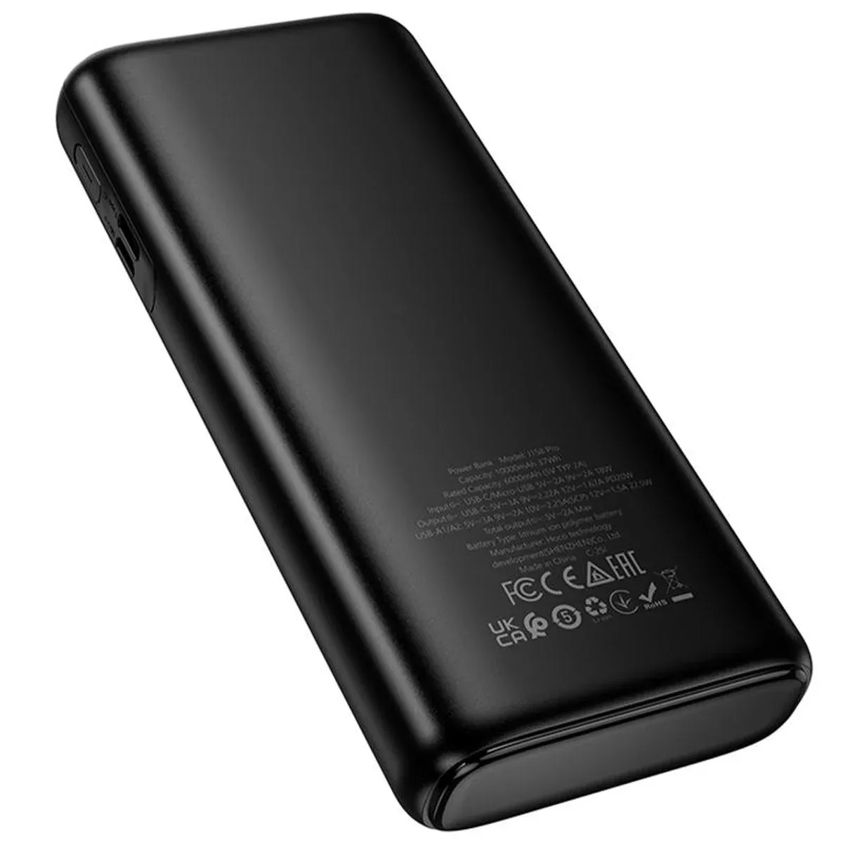 Портативне Power Bank Hoco J158 Pro Runner 22.5W+PD20W 10000 mAh Black