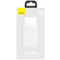 Портативний зарядний пристрій Baseus Bipow Digital Display 20W 20000mAh (PPDML-M) Білий