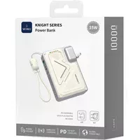 Портативне ЗУ Power Bank WIWU Wi-P057 Knight 22.5W+PD35W 10000 mAh White