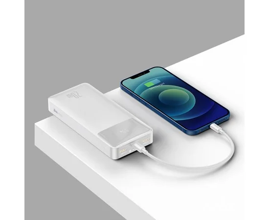Портативное зарядное устройство Baseus Bipow Digital Display 20W 10000mAh (PPDML-L) Белый