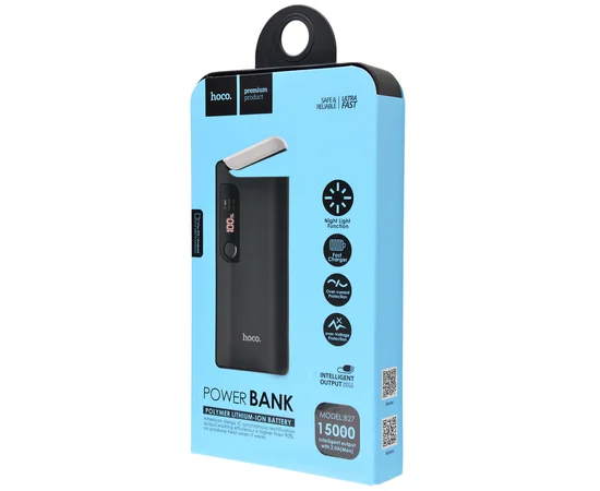 Портативное зарядное устройство Power Bank Hoco B27 15000 mAh Черный