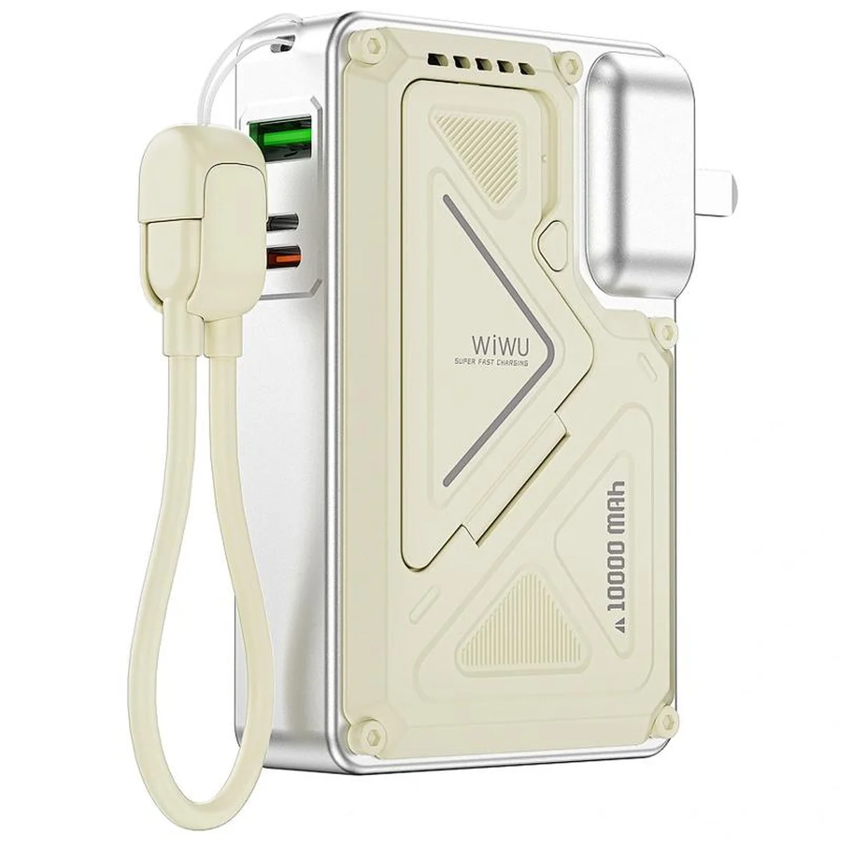 Портативне ЗУ Power Bank WIWU Wi-P057 Knight 22.5W+PD35W 10000 mAh White