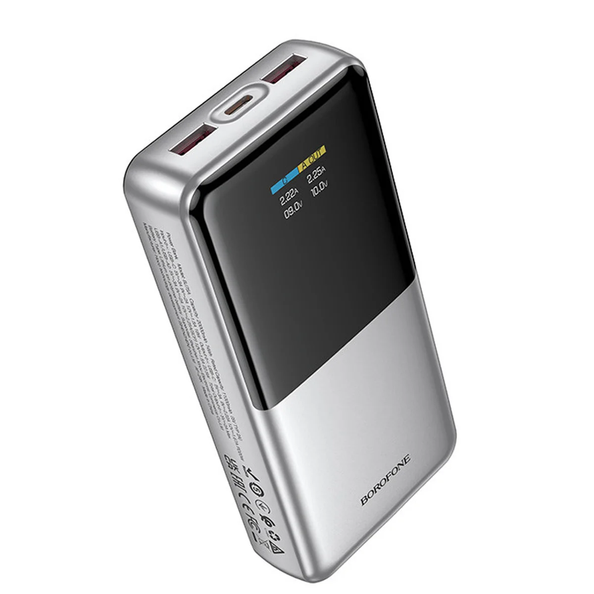 Портативне ЗУ Power Bank BOROFONE BJ75A Foinse 22.5W+PD20W with display 20000 mAh Silver