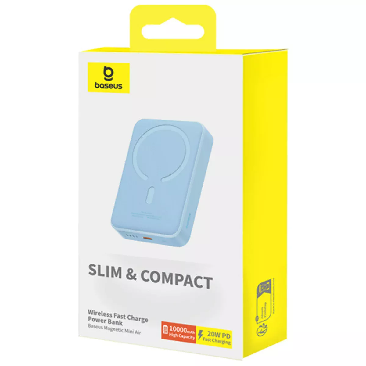 Портативное ЗУ Power Bank Baseus Magnetic Mini Air 20W c БЗУ 10000 mAh P10059001313 Galaxy Blue