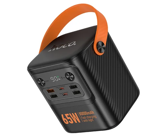 Портативное ЗУ Power Bank Hoco J152 Pro Tough PD65W 80000 mAh Black