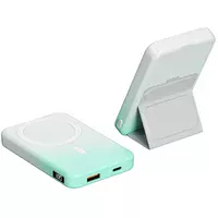 Портативное зарядное устройство Power Bank JJT-A27-1 Gradient PD20W+QC 22.5W с БЗУ 10000 mAh White / Green