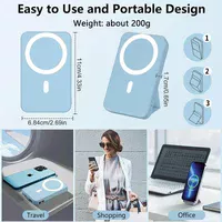 Портативний зарядний пристрій Power Bank JJT-A27-1 PD20W+QC 22.5W з БЗУ 5000 mAh Light blue
