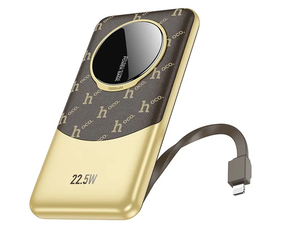 Портативное ЗУ Power Bank Hoco Q29 Nobility 22.5W+PD20W + Lightning 10000 mAh Brown
