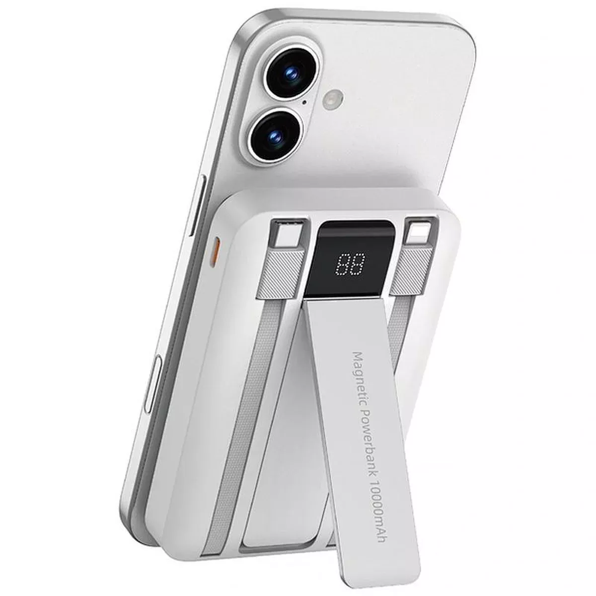 Портативное ЗУ Power Bank WIWU Wi-P061 22.5W+PD20W с БЗУ+iWatch with cable 10000 mAh White