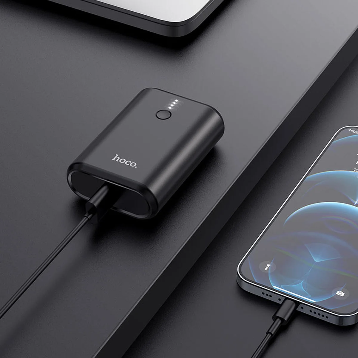 Портативное зарядное устройство Power Bank Hoco Q3 Mayflower 10000 mAh Черный