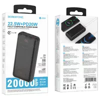 Портативне ЗУ Power Bank BOROFONE BJ52A Power 22.5W+PD20W 20000 mAh Black