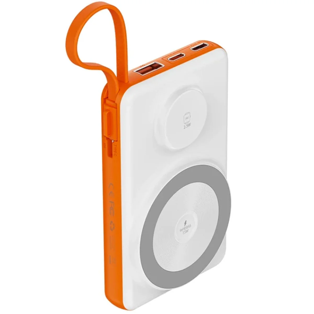 Портативное зарядное устройство Power Bank WIWU Wi-P007 c БЗУ 10000 mAh White