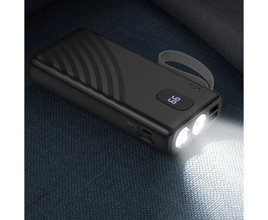 Портативное ЗУ Power Bank Hoco J129A Nature flashlight 20000 mAh Black