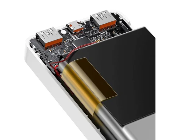 Портативное зарядное устройство Baseus Bipow Digital Display 20W 10000mAh (PPDML-L) Белый