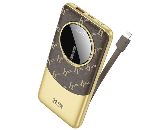 Портативное ЗУ Power Bank Hoco Q29 Nobility 22.5W+PD20W + Lightning 10000 mAh Brown