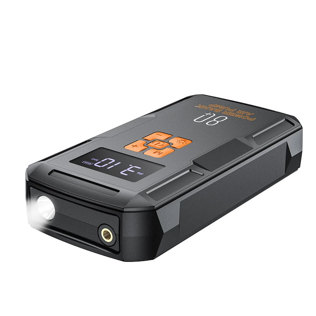 Пусковий пристрій (бустер) для автомобіля Hoco QS2 Land Jump Starter and Air Pump 8000 mAh Black