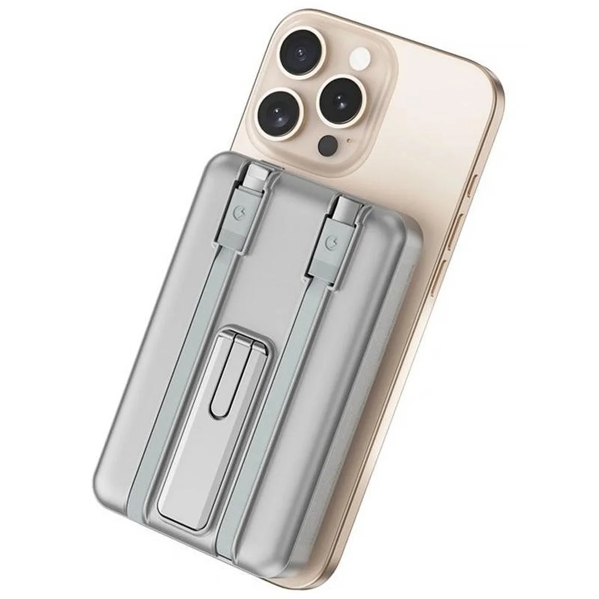 Портативне ЗУ Power Bank WIWU Wi-P056 22.5W+PD20W з БЗП+iWatch with cable 10000 mAh Silver