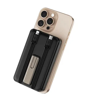 Портативное ЗУ Power Bank WIWU Wi-P056 22.5W+PD20W с БЗУ+iWatch with cable 10000 mAh Black