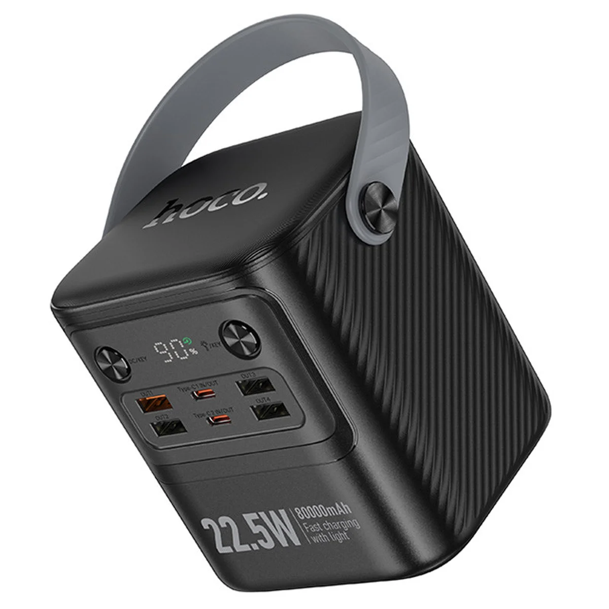 Портативне ЗУ Power Bank Hoco J152 Tough 22.5W+PD20W 80000 mAh Black