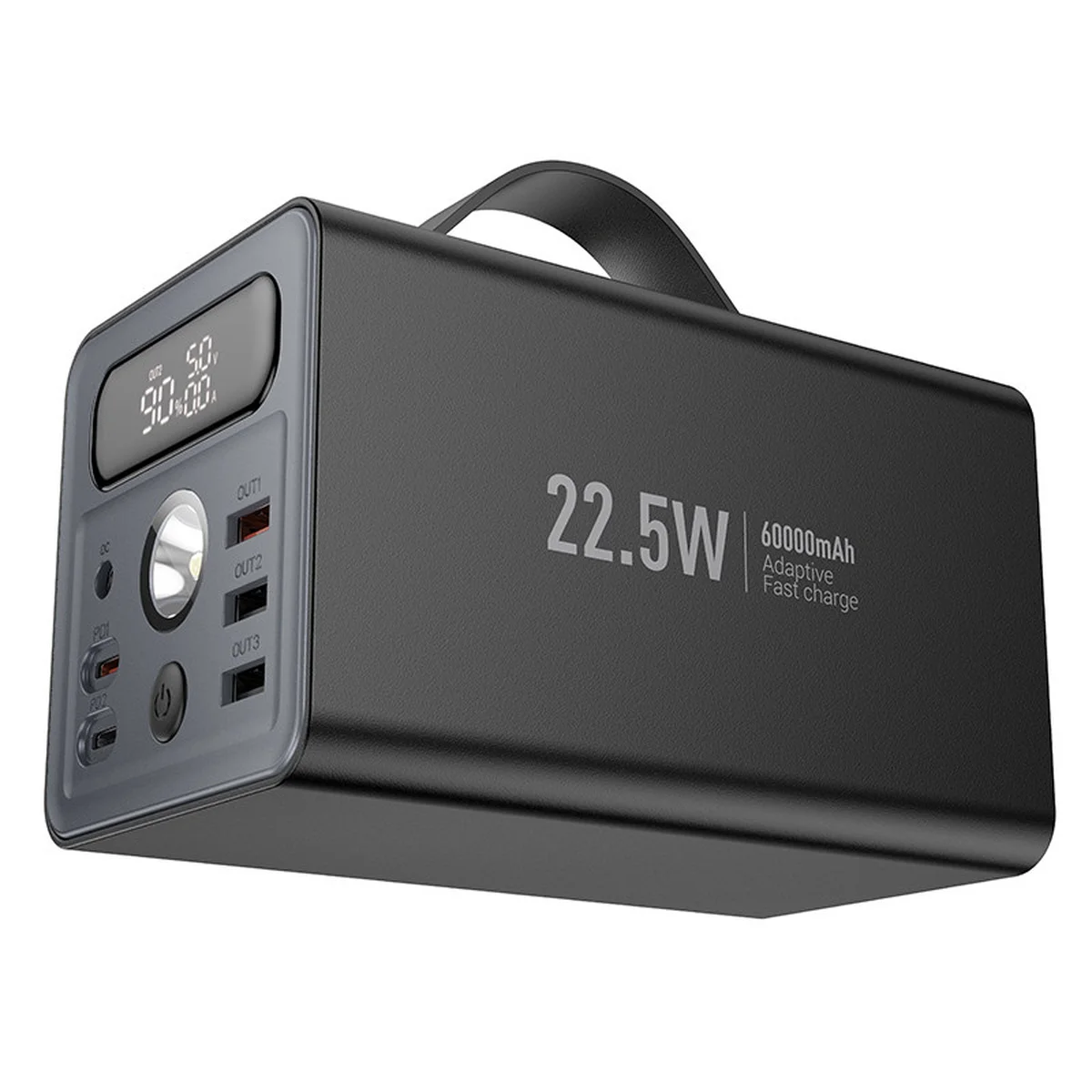 Портативне ЗУ Power Bank Hoco J138 22.5W+PD20W+DC12V 60000 mAh Black