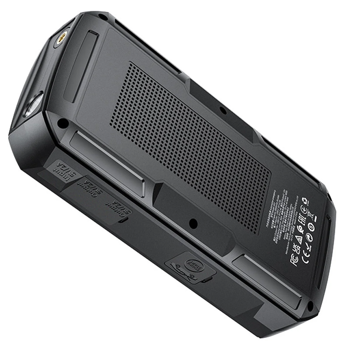 Пусковий пристрій (бустер) для автомобіля Hoco QS2 Land Jump Starter and Air Pump 8000 mAh Black