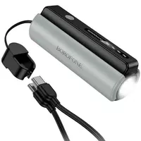 Портативное ЗУ Power Bank Borofone BJ87 Star flashlight with cable 5000 mAh Black / Gray