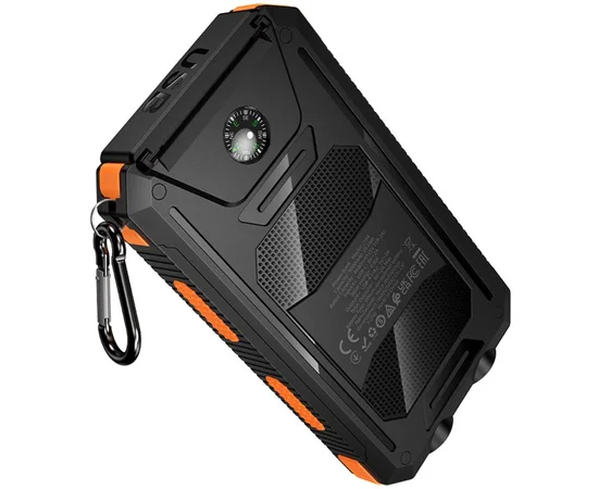 Портативне ЗУ Power Bank Hoco J164 Platinum solar 10.5W with lighting 8000 mAh Black