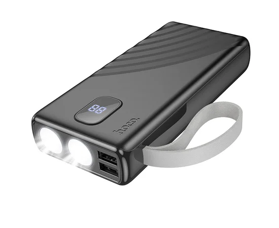 Портативное ЗУ Power Bank Hoco J129A Nature flashlight 20000 mAh Black