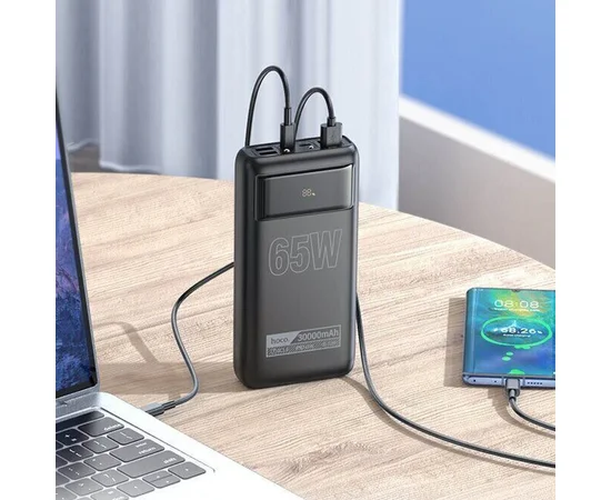 Портативное ЗУ Power Bank Hoco DB81 Apollo PD65W 30000 mAh Black