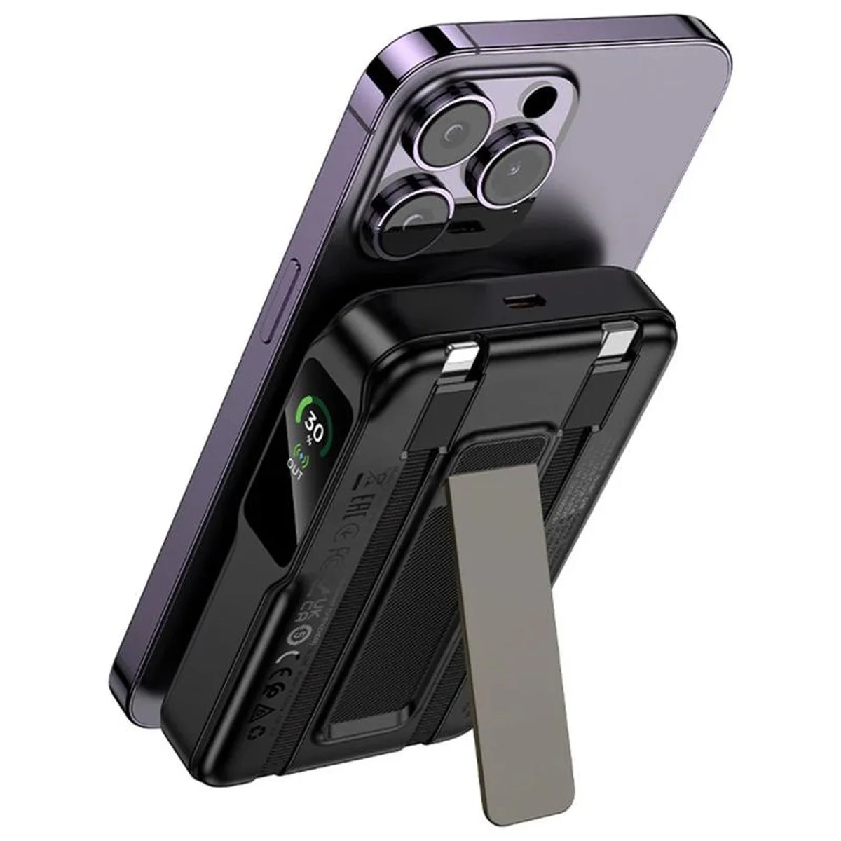 Портативное ЗУ Power Bank Hoco Q48 Core PD20W с БЗУ+iWatch 10000 mAh Black