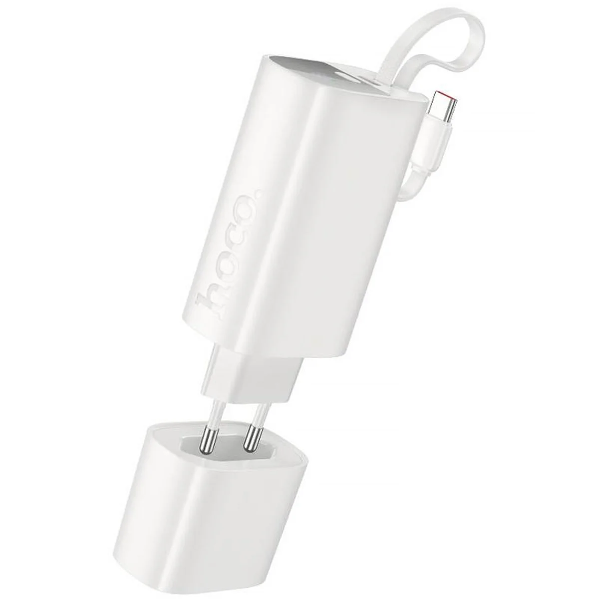 Портативне ЗУ Power Bank Hoco J148 Handy PD20W with cable 5000 mAh White