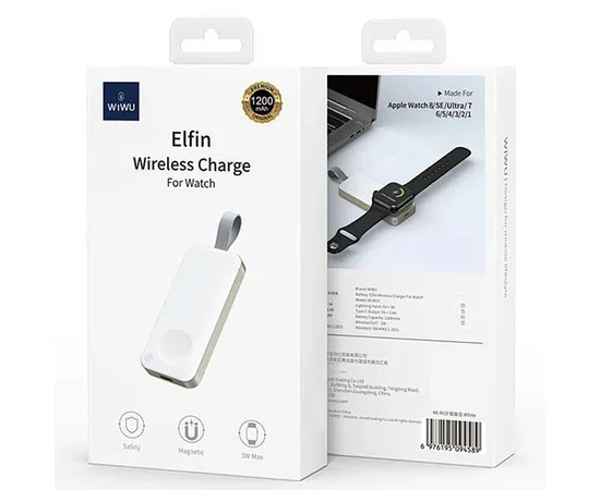 Портативний зарядний пристрій Power Bank WIWU Wi-M19 Apple Watch 1200 mAh White