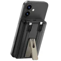 Портативное ЗУ Power Bank WIWU Wi-P056 22.5W+PD20W с БЗУ+iWatch with cable 10000 mAh Black