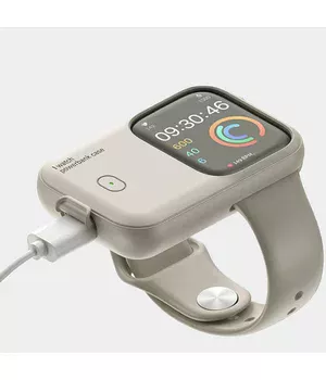 Портативное ЗУ Charging Soft Case for Apple Watch 40/41mm 1200 mAh Moon White