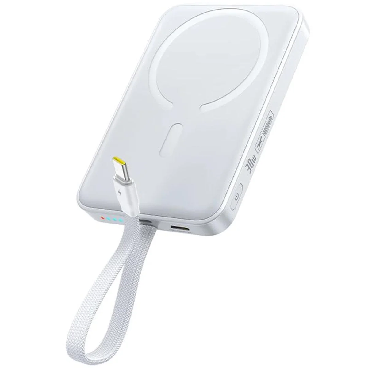 Портативное ЗУ Power Bank Baseus EnerFill FM11 30W с БЗУ with cable 10000mAh (E00289) Moon White