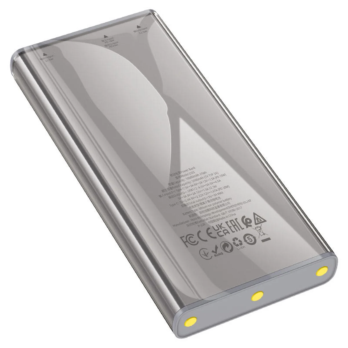 Портативний зарядний пристрій Power Bank Hoco J103 PD20W+22.5W 10000 mAh Gray