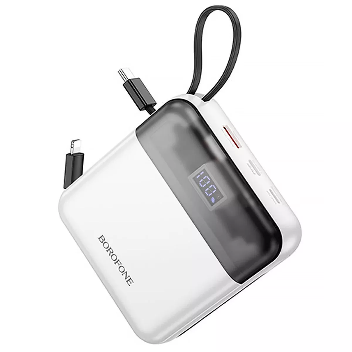 Портативное ЗУ Power Bank BOROFONE BJ64A Distinct 22.5W+PD20W with cable 20000 mAh White