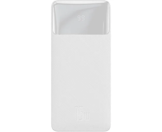Портативное ЗУ Baseus Bipow Overseas 15W 10000 mAh (PPBD050001) Белый