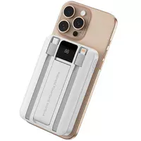 Портативное ЗУ Power Bank WIWU Wi-P061 22.5W+PD20W с БЗУ+iWatch with cable 10000 mAh White