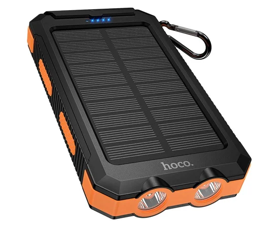 Портативне ЗУ Power Bank Hoco J164 Platinum solar 10.5W with lighting 8000 mAh Black