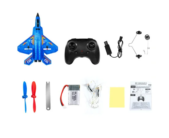 Літак на радіокеруванні SCHE HW32 F22 Fighter Blue