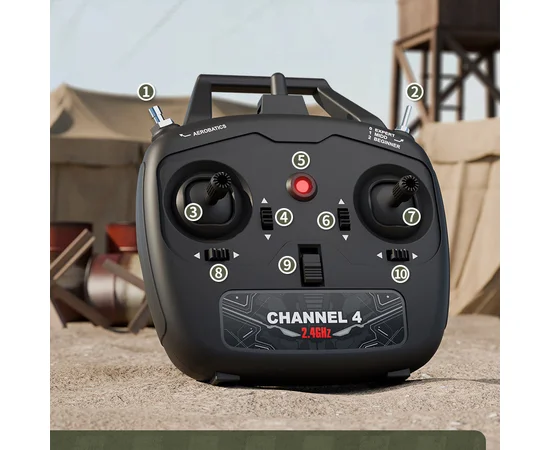 Самолет на радиоуправлении SCHE W551 Four-channel Stunt Fighter Blue