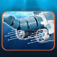 Лодка на радиоуправлении SHT 3738AD Dolphin 2.4G Blue / White